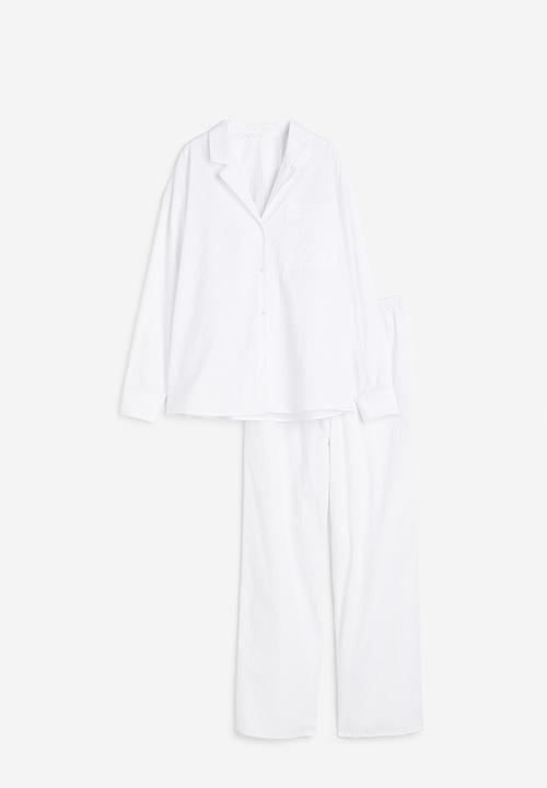 H&M - Jacquard-weave pyjamas - white