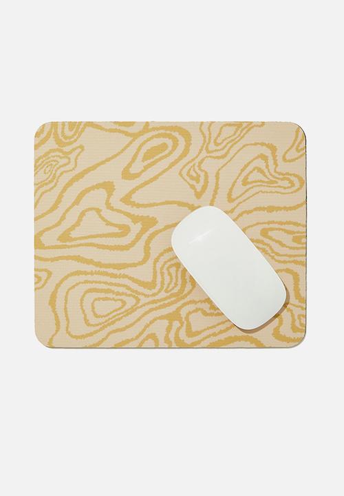 Typo - Neoprene mouse pad - topograph latte