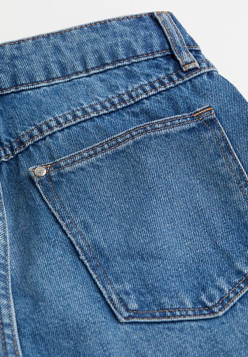 H&M - Loose fit denim shorts - denim blue 