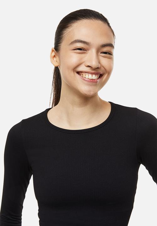 H&M - Drymove™ seamless sports top - black