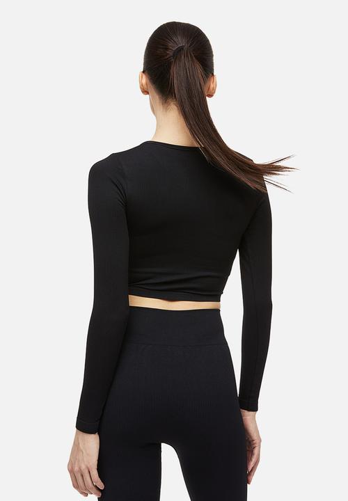 H&M - Drymove™ seamless sports top - black