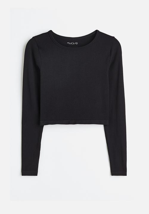 H&M - Drymove™ seamless sports top - black