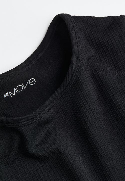 H&M - Drymove™ seamless sports top - black
