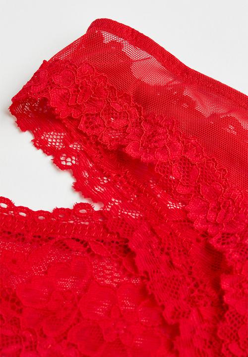 H&M - 2 Pack brazilian briefs - red