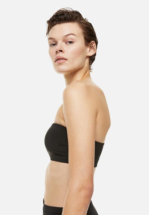 H&M - One-shoulder bikini top - black