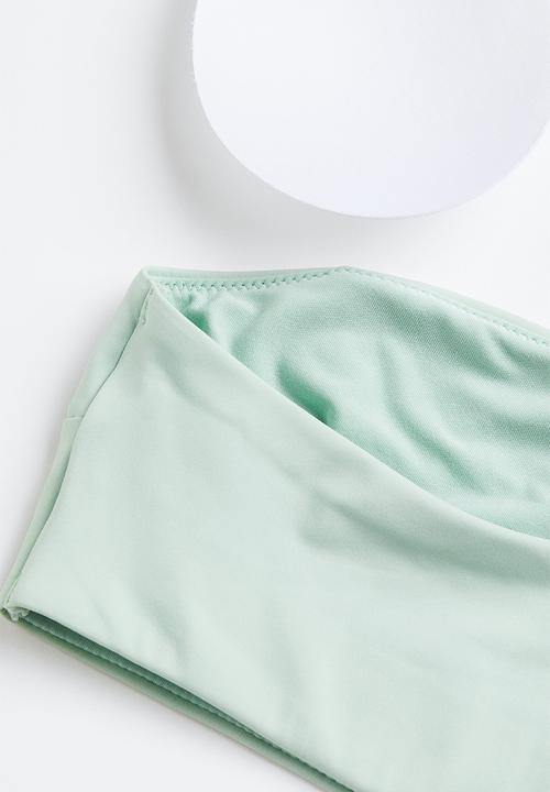 H&M - One-shoulder bikini top - mint green