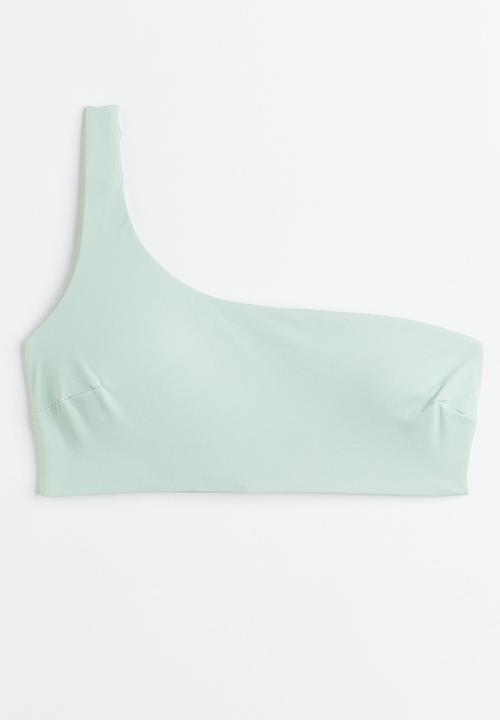 H&M - One-shoulder bikini top - mint green