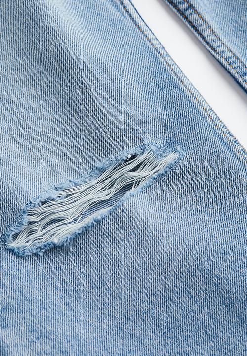 H&M - Loose fit jeans - denim blue/trashed