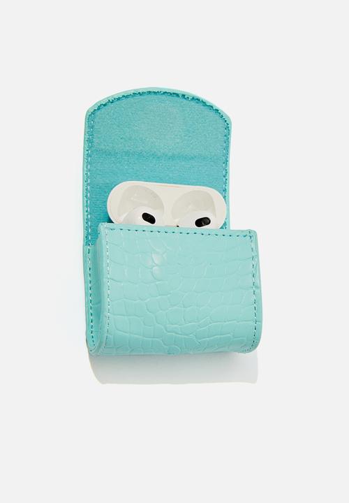 Typo - Tech pouch - minty skies textured