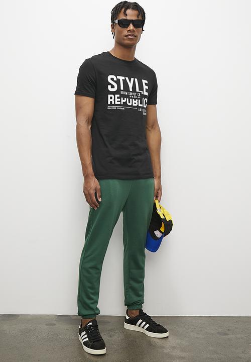 STYLE REPUBLIC - SR Jeans logo graphic tee - black