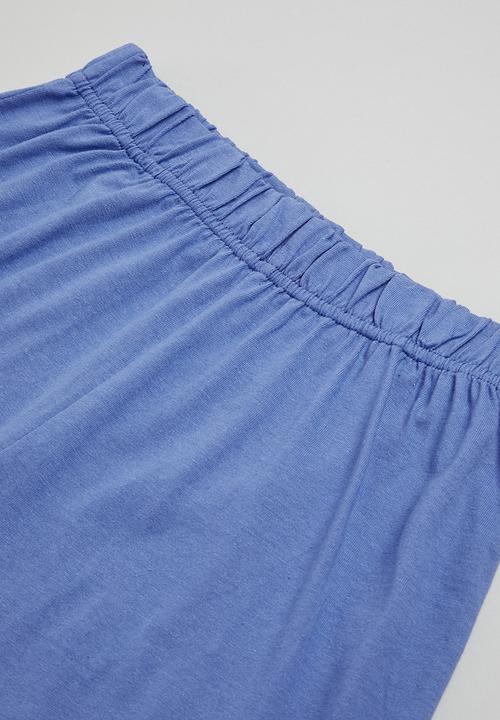 Rebel Republic - Summer pj set - ecru/blue