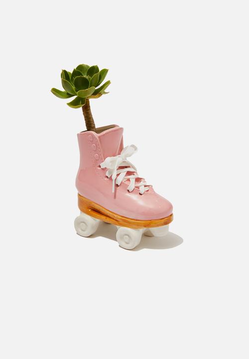 Typo - Souvenir vase - blaze orange & rosa powder rollerskate