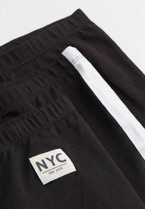 H&M - 3-Pack cycling shorts - black