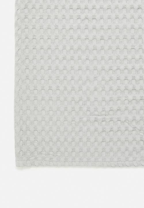Grey Gardens - Waffle bed throw - grey