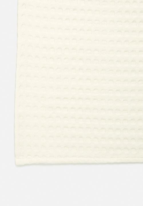 Grey Gardens - Waffle bed throw - natural