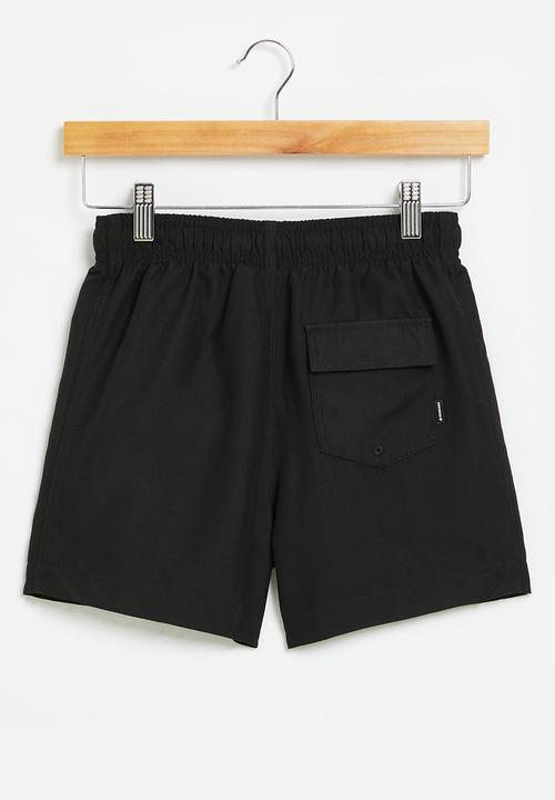 Converse - Teen core pull-on swim trunk - black