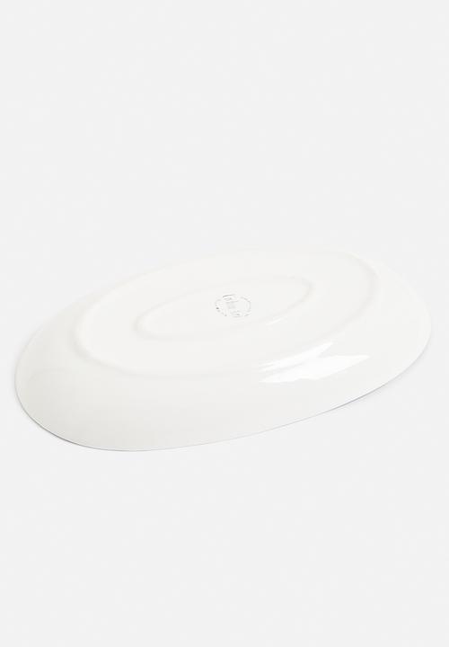 Urchin Art - Criss long platter - blue