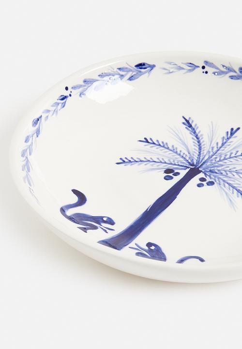 Urchin Art - Locos medium platter - blue