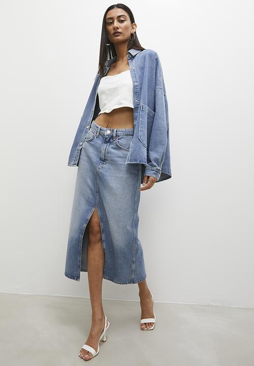 Superbalist - Denim overshirt - mid blue