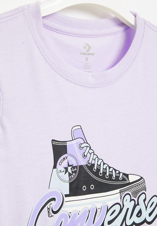 Converse - Short sleeve chuck taylor gfx t-shi - vapor violet