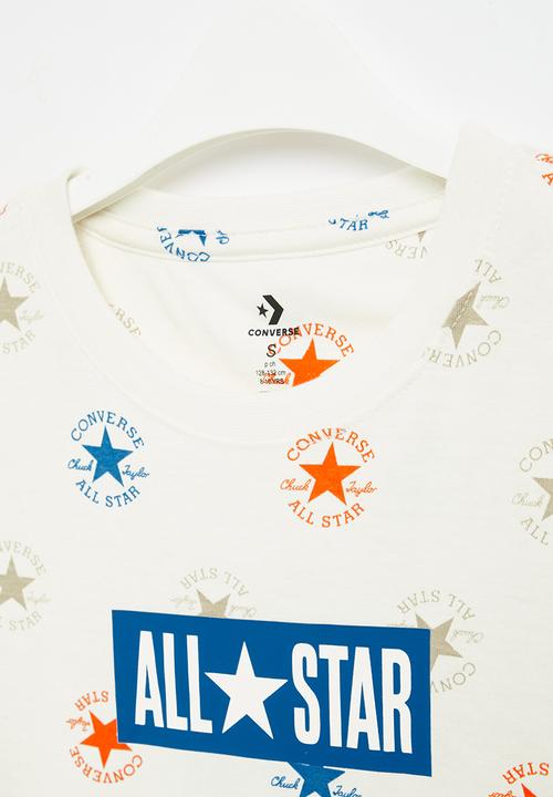 Converse - Teen All star aop short sleeve tee - egret
