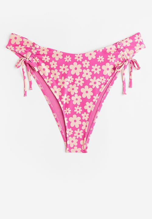 H&M - Bikini bottoms - cerise/floral