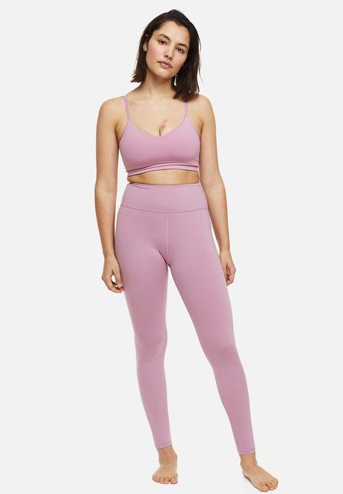 H&M - Softmove™ sports tights - pink
