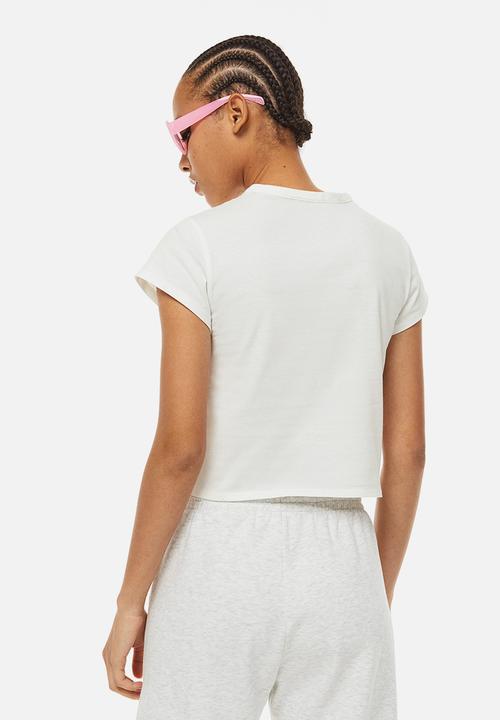 H&M - Cotton jersey T-shirt - white