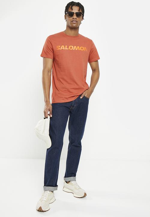 Salomon - Strea.line short sleeve tee - dark-red