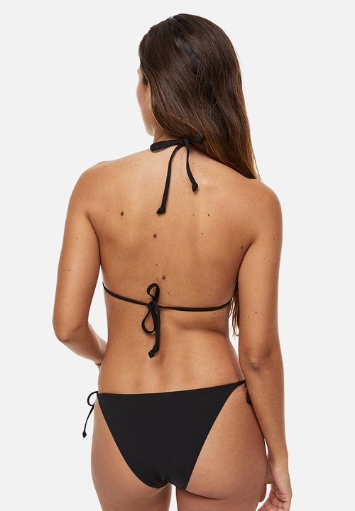 H&M - Padded triangle bikini top - black