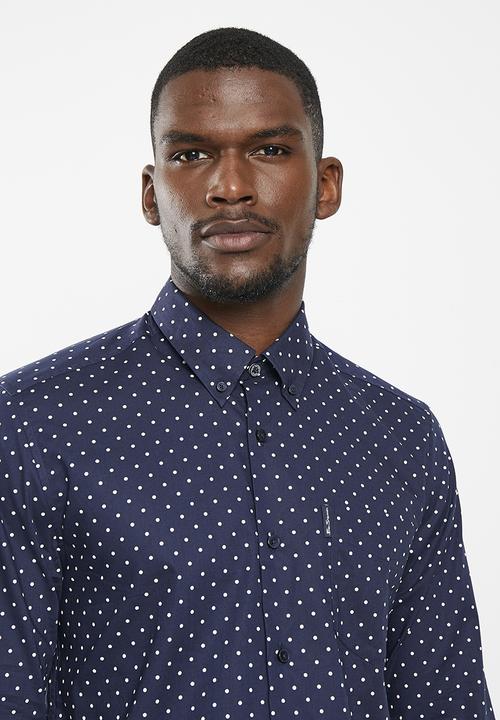 Ben Sherman - Polka dot shirt - dark navy
