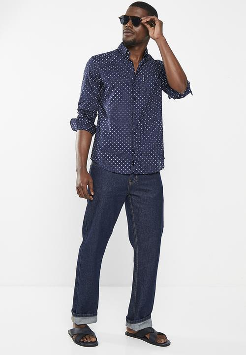Ben Sherman - Polka dot shirt - dark navy