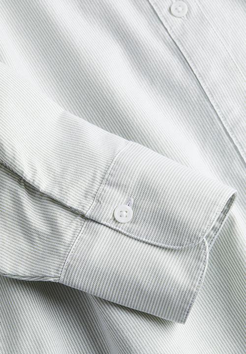 H&M - Oxford shirt - light green/striped
