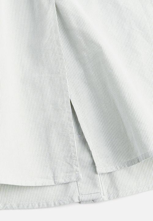 H&M - Oxford shirt - light green/striped