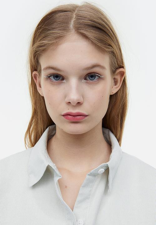 H&M - Oxford shirt - light green/striped