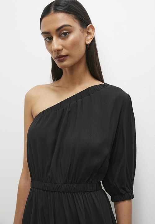 Superbalist - Asym mini dress - black