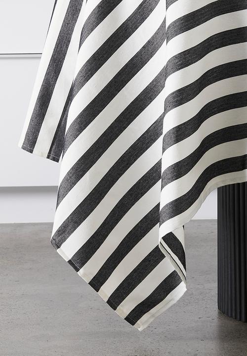 Hertex Haus - Straightaway Tablecloth - Black Sea