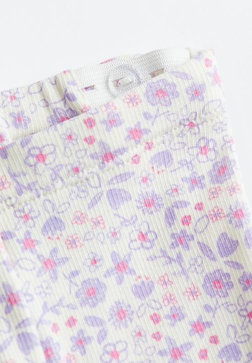 H&M - 2-piece set - purple/floral