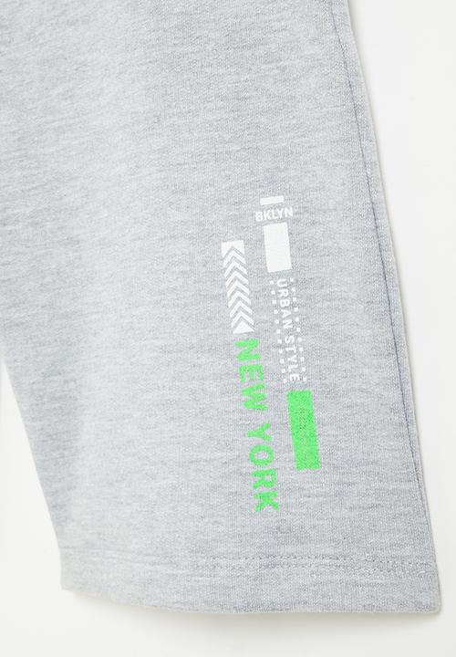 Rebel Republic - Printed short - grey mel