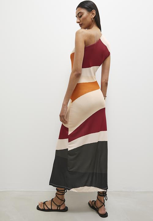 Superbalist - Asym maxi dress with slit - multi 