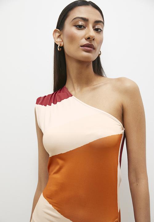 Superbalist - Asym maxi dress with slit - multi 