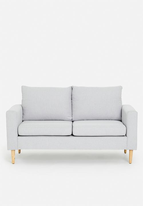 Sixth Floor - Ashton 2 seater sofa with ottoman - grey