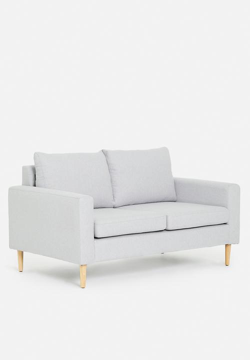 Sixth Floor - Ashton 2 seater sofa with ottoman - grey