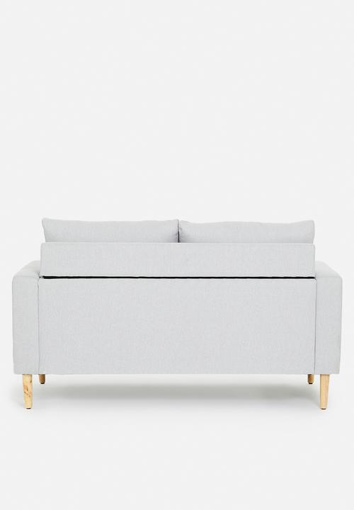 Sixth Floor - Ashton 2 seater sofa with ottoman - grey