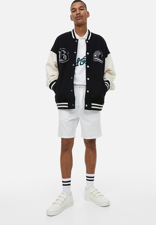 H&M - Regular fit cotton shorts - white