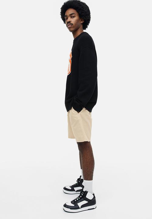 H&M - Regular fit cotton shorts - light beige