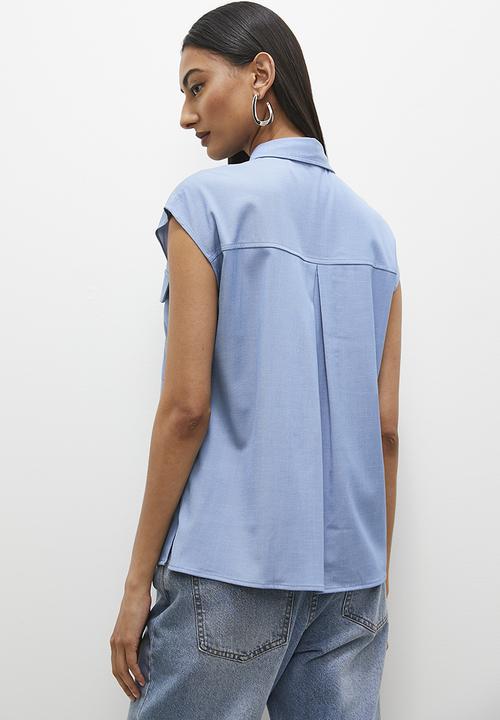 Superbalist - Chambray utility shirt - light blue