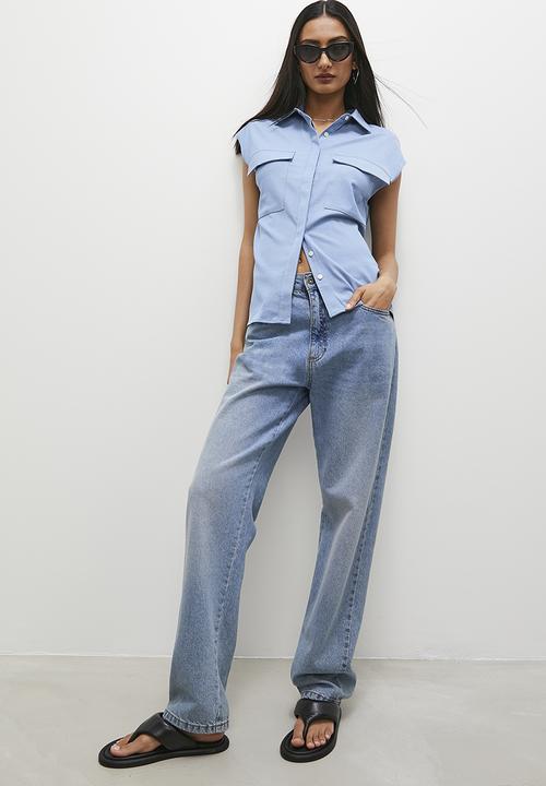 Superbalist - Chambray utility shirt - light blue