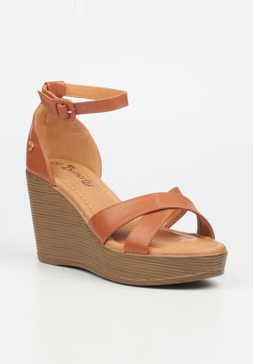 Butterfly Feet - Larah 1 wedge heel - tan