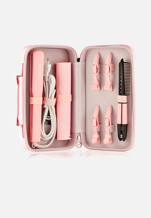 Moyoko Professional - Pro Glider - Hair Straightener Kit - Ceramic Flat Iron - Blush Pink
